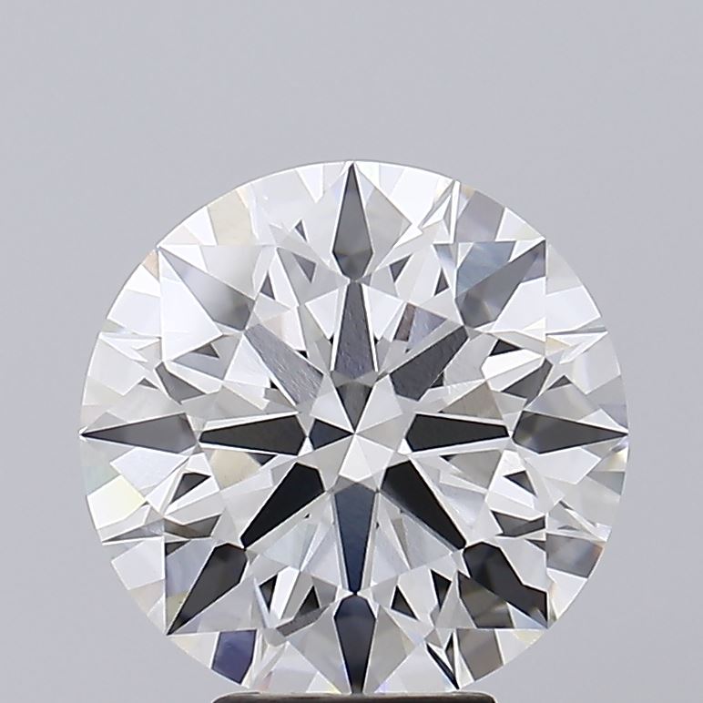 5.71 Carat Round Lab Diamond with  Cut Diamond in 14KT  view 1

