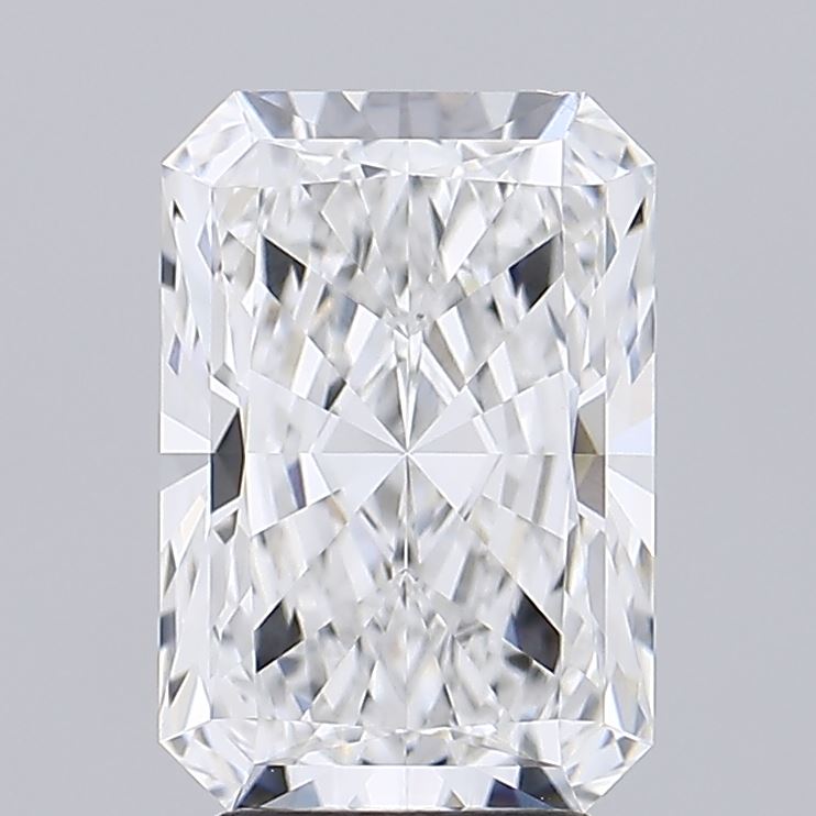 3.58 Carat Radiant Lab Diamond with  Cut Diamond in 14KT  view 1
