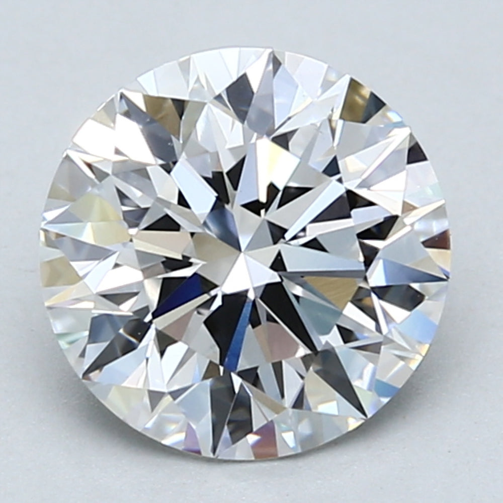 2.32 Carat Round Lab Diamond with  Cut Diamond in 14KT  view 1
