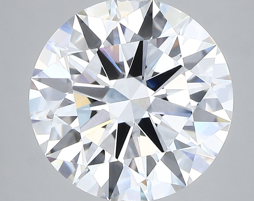 5.3 Carat Round Lab Diamond with  Cut Diamond in 14KT  view 1

