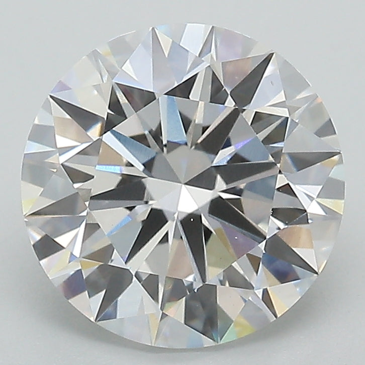 2.83 Carat Round Lab Diamond with  Cut Diamond in 14KT  view 1
