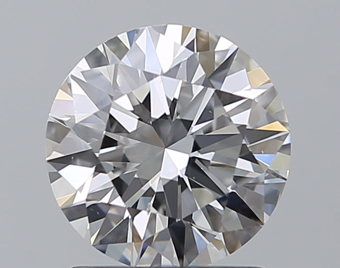 1.28 Carat Round Natural Diamond with  Cut Diamond in 14KT  view 1
