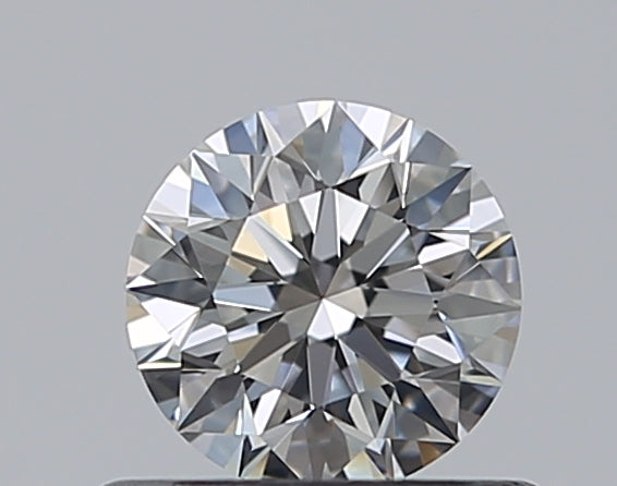 0.5 Carat Round Natural Diamond with  Cut Diamond in 14KT  view 1
