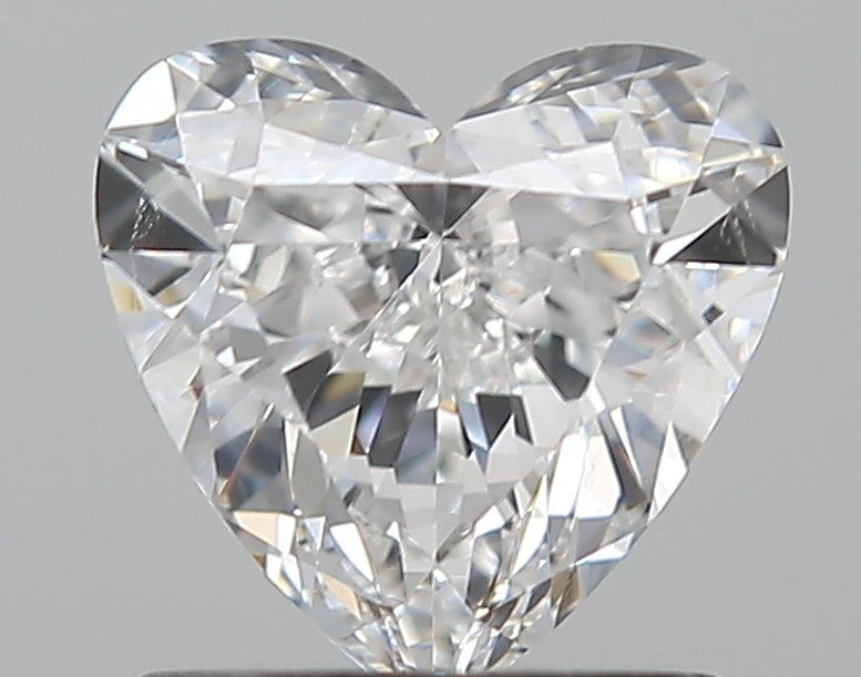 1.0 Carat Heart Natural Diamond with  Cut Diamond in 14KT  view 1

