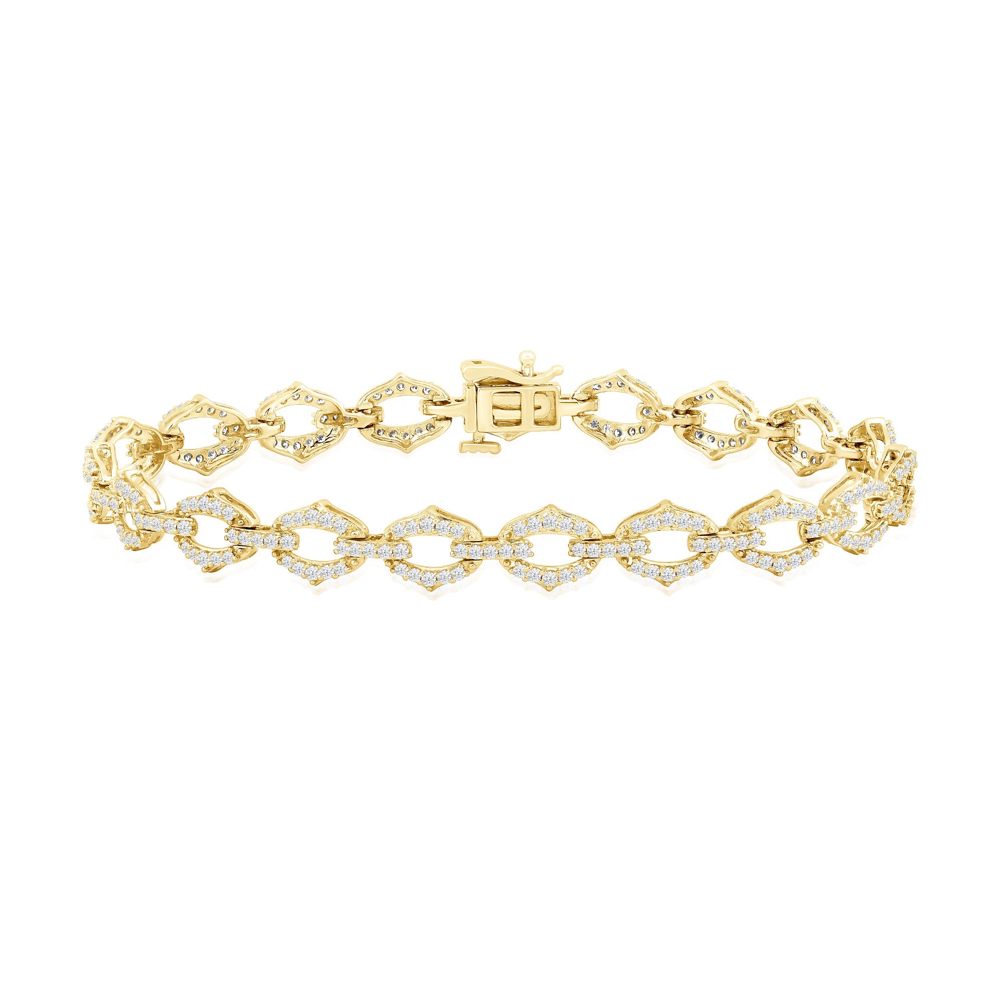 Diamond Link Bangle – Lindsey Leigh Jewelry