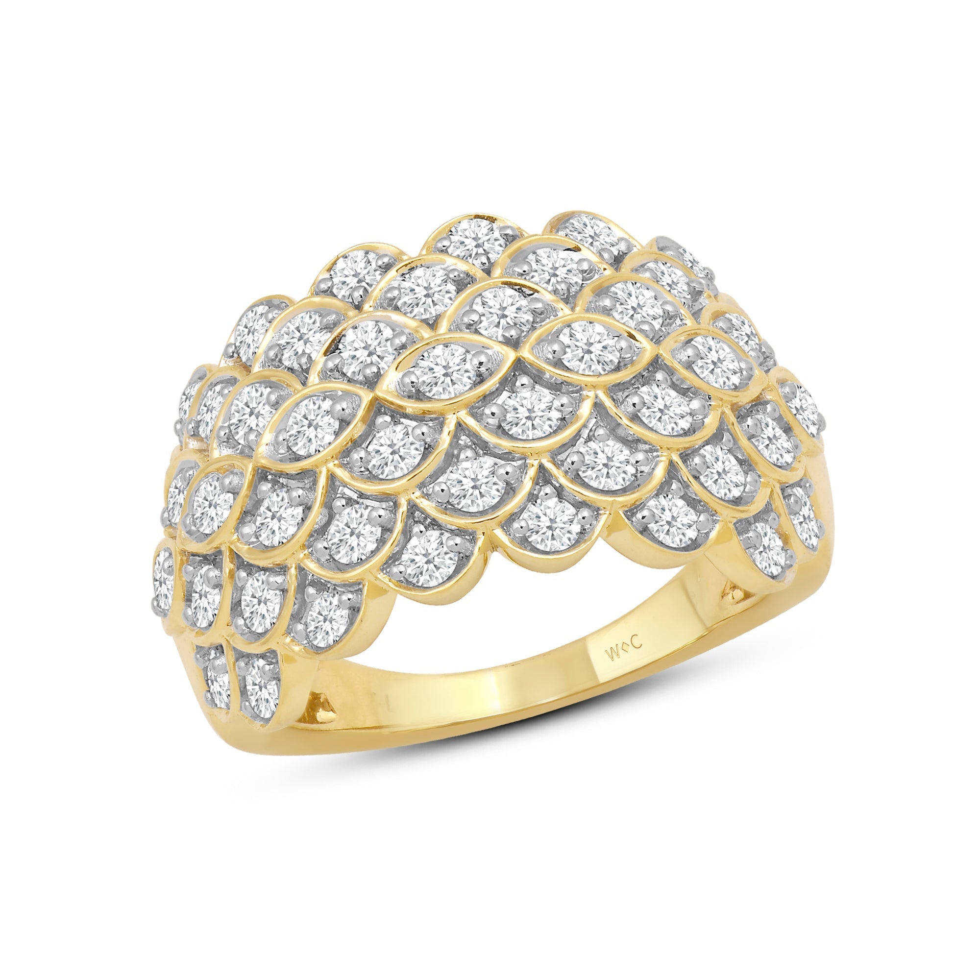 Filigree Detailed Wide Diamond Ring – Matthews Jewellers