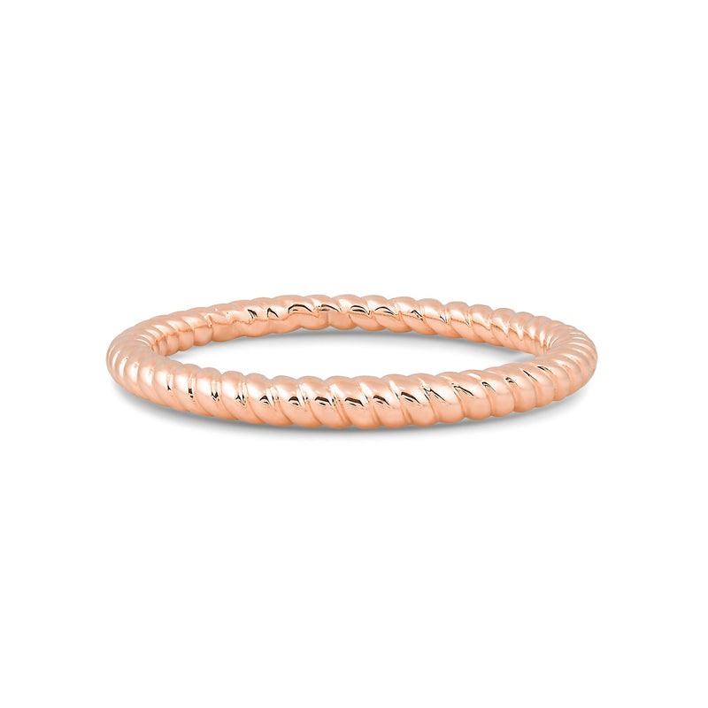 Twisted Rope Plain Fashion Ring