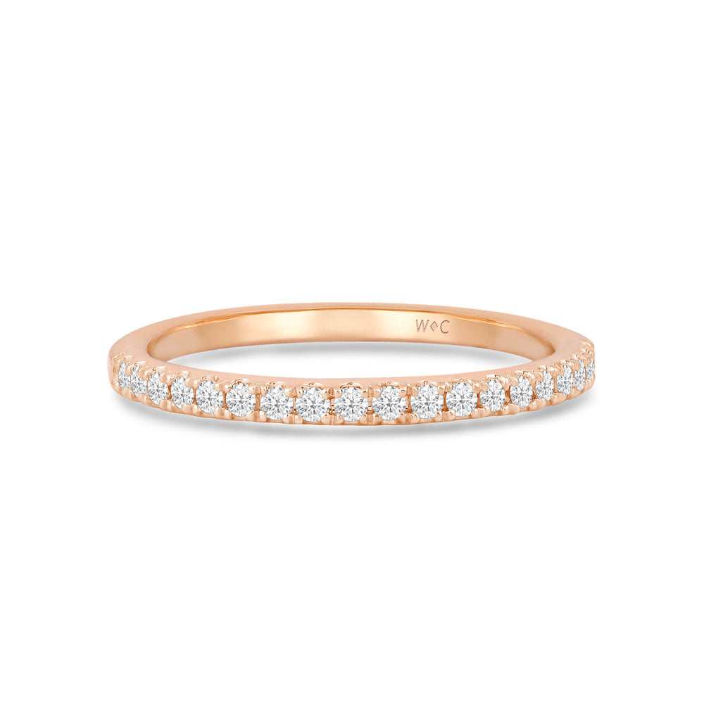 Studded Split Prong Diamond Fashion Ring with 14KT Rose Gold / Lab / 1/5 Cut Diamond in 14KT Rose Gold / Lab / 1/5 view 1
