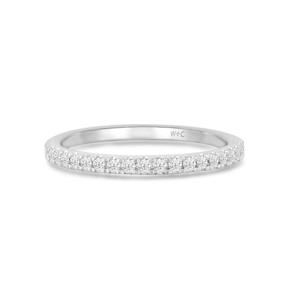 Studded Split Prong Diamond Fashion Ring with 14KT White Gold / Lab / 1/5 Cut Diamond in 14KT White Gold / Lab / 1/5 view 1
