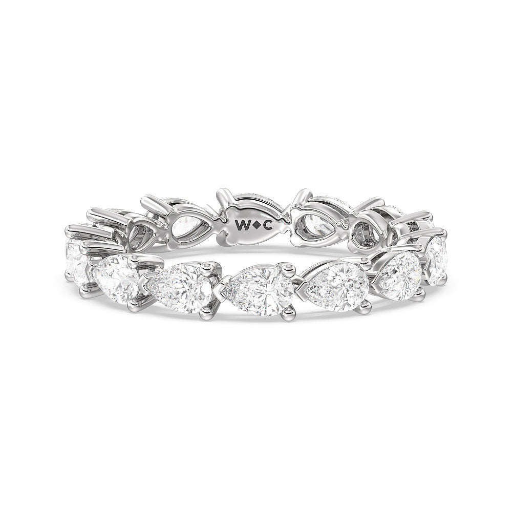 Trailing Pear Eternity Ring