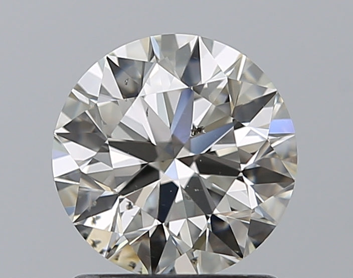 1.25 Carat Round Natural Diamond with  Cut Diamond in 14KT  view 1
