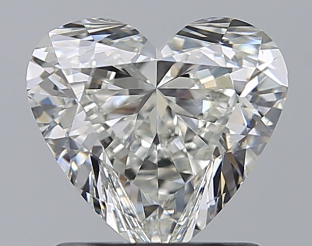 1.2 Carat Heart Natural Diamond with  Cut Diamond in 14KT  view 1
