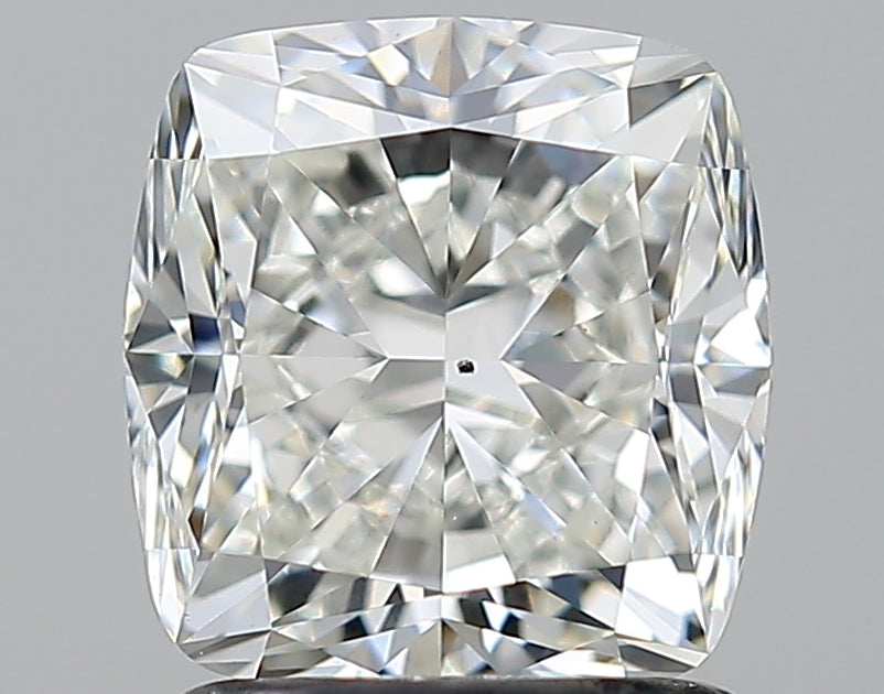 1.7 Carat Cushion Natural Diamond with  Cut Diamond in 14KT  view 1
