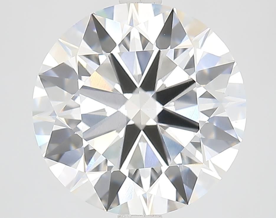 4.54 Carat Round Lab Diamond with  Cut Diamond in 14KT  view 1

