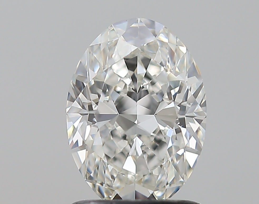 1.2 Carat Oval Natural Diamond with  Cut Diamond in 14KT  view 1
