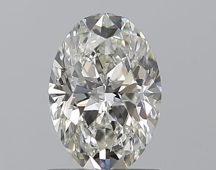 0.9 Carat Oval Natural Diamond with  Cut Diamond in 14KT  view 1
