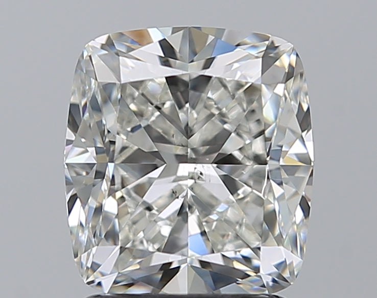 2.0 Carat Cushion Natural Diamond with  Cut Diamond in 14KT  view 1
