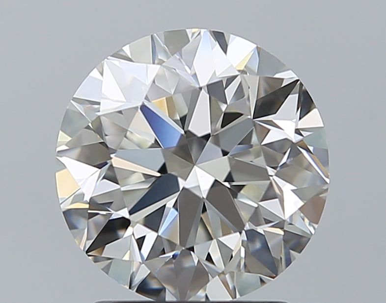 2.01 Carat Round Natural Diamond with  Cut Diamond in 14KT  view 1
