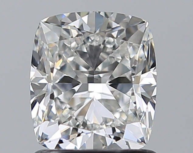 1.25 Carat Cushion Natural Diamond with  Cut Diamond in 14KT  view 1
