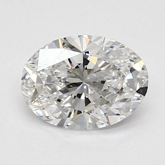 0.98 Carat Oval Lab Diamond with  Cut Diamond in 14KT  view 1

