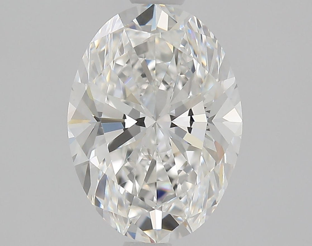 1.51 Carat Oval Natural Diamond with  Cut Diamond in 14KT  view 1

