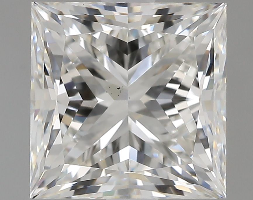 2.01 Carat Princess Natural Diamond with  Cut Diamond in 14KT  view 1
