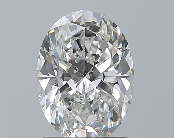 1.2 Carat Oval Natural Diamond with  Cut Diamond in 14KT  view 1
