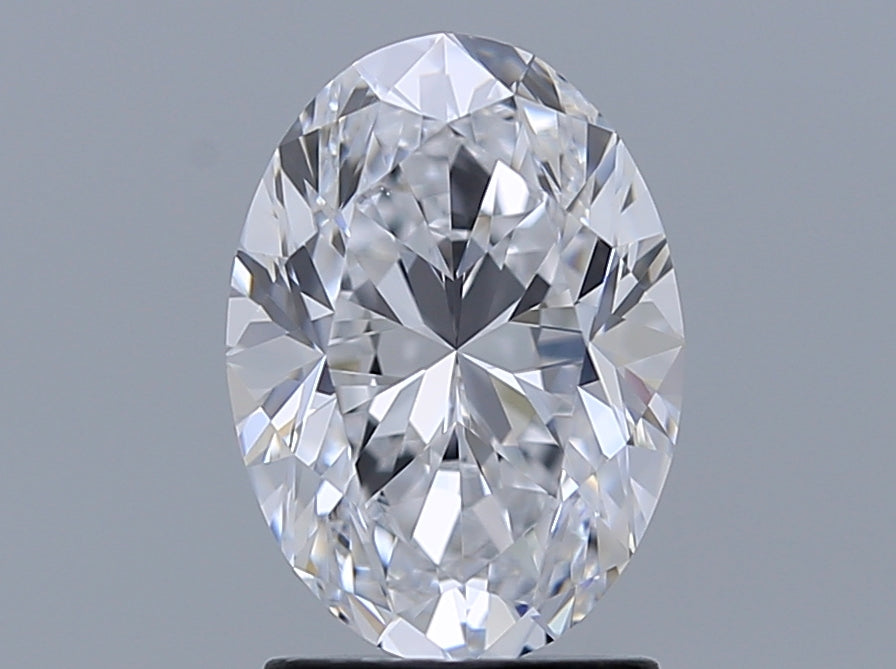 2.01 Carat Oval Natural Diamond with  Cut Diamond in 14KT  view 1
