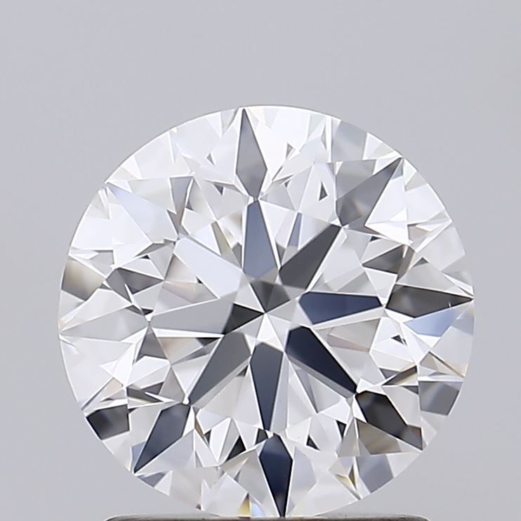 1.5 Carat Round Lab Diamond with  Cut Diamond in 14KT  view 1
