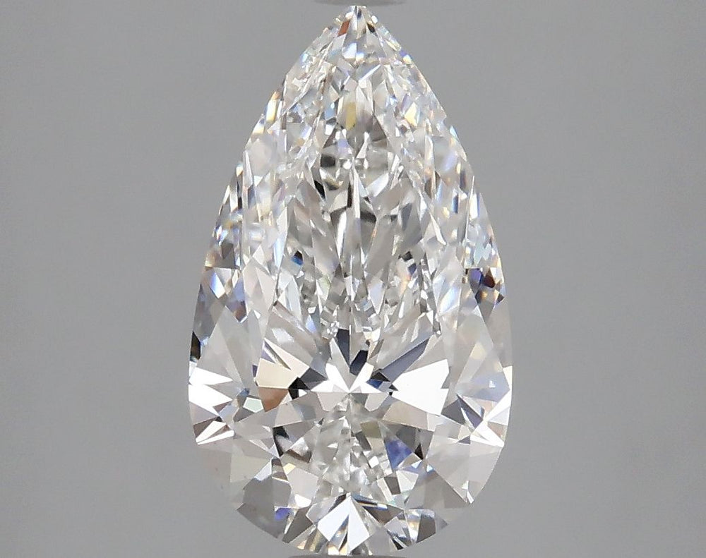 2.3 Carat Pear Lab Diamond with  Cut Diamond in 14KT  view 1
