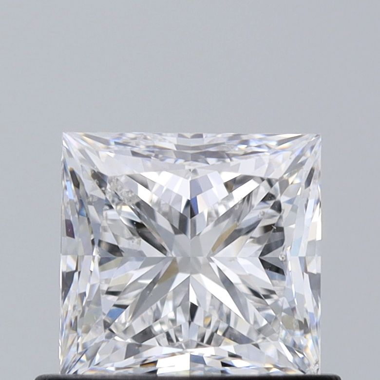 0.8 Carat Princess Natural Diamond with  Cut Diamond in 14KT  view 1
