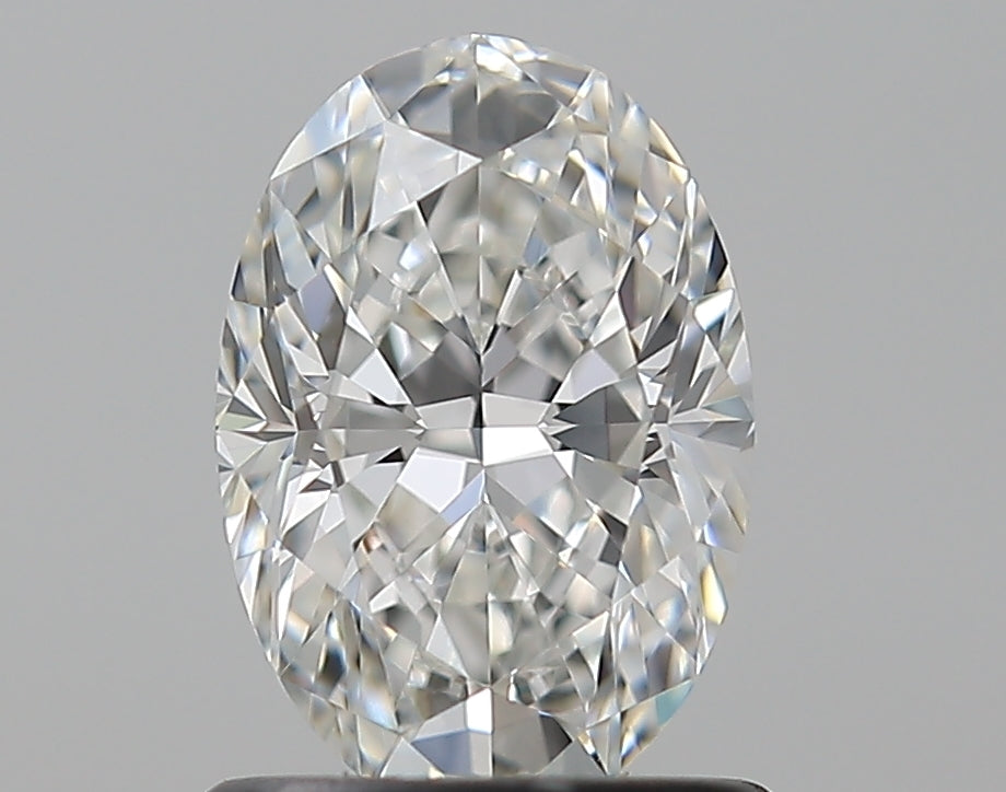 1.01 Carat Oval Natural Diamond with  Cut Diamond in 14KT  view 1
