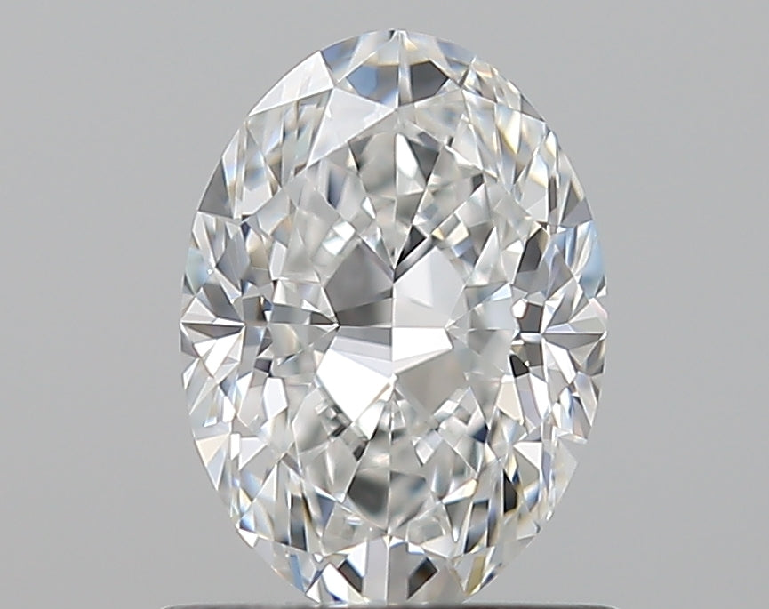 0.9 Carat Oval Natural Diamond with  Cut Diamond in 14KT  view 1
