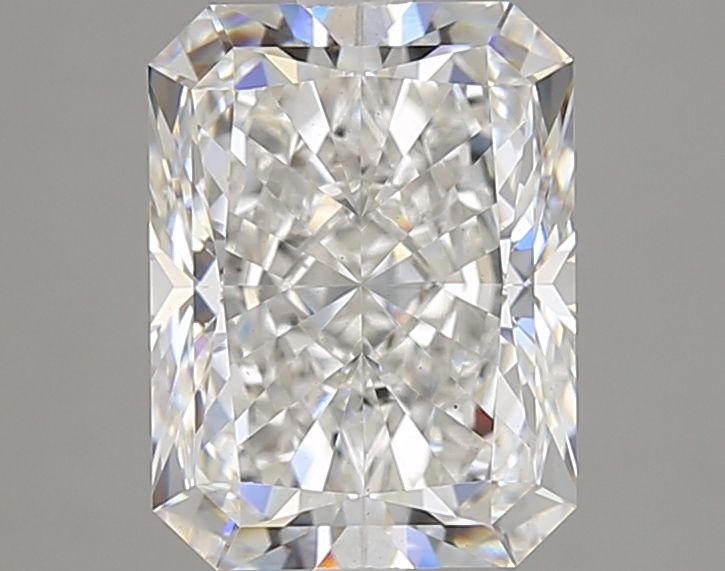 3.02 Carat Radiant Lab Diamond with  Cut Diamond in 14KT  view 1
