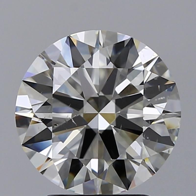3.01 Carat Round Natural Diamond with  Cut Diamond in 14KT  view 1
