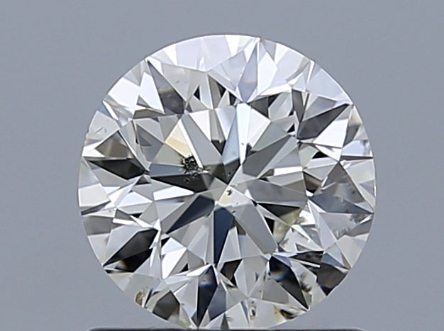 1.0 Carat Round Natural Diamond with  Cut Diamond in 14KT  view 1

