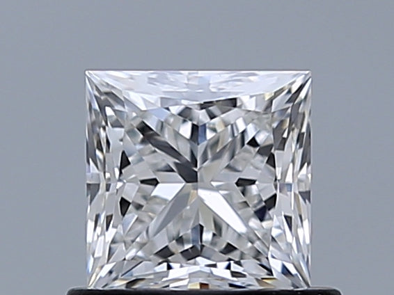 0.76 Carat Princess Natural Diamond with  Cut Diamond in 14KT  view 1
