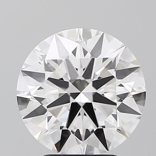 3.22 Carat Round Lab Diamond with  Cut Diamond in 14KT  view 1

