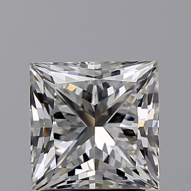 2.0 Carat Princess Natural Diamond with  Cut Diamond in 14KT  view 1
