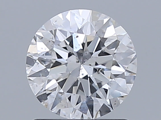 1.08 Carat Round Natural Diamond with  Cut Diamond in 14KT  view 1
