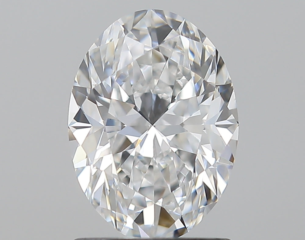 1.51 Carat Oval Natural Diamond with  Cut Diamond in 14KT  view 1
