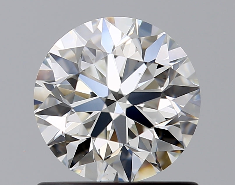 0.9 Carat Round Natural Diamond with  Cut Diamond in 14KT  view 1
