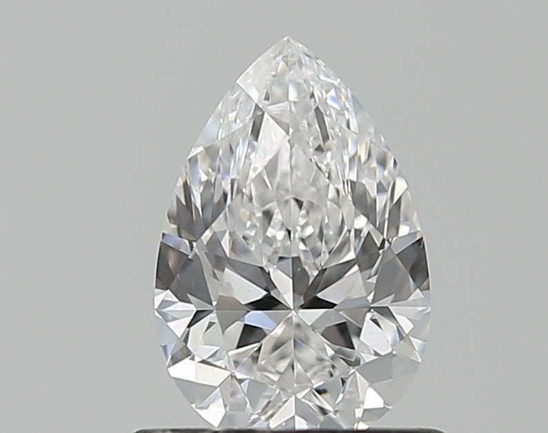 0.77 Carat Pear Natural Diamond with  Cut Diamond in 14KT  view 1
