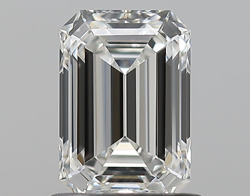 0.95 Carat Emerald Natural Diamond with  Cut Diamond in 14KT  view 1
