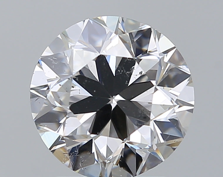 2.0 Carat Round Natural Diamond with  Cut Diamond in 14KT  view 1
