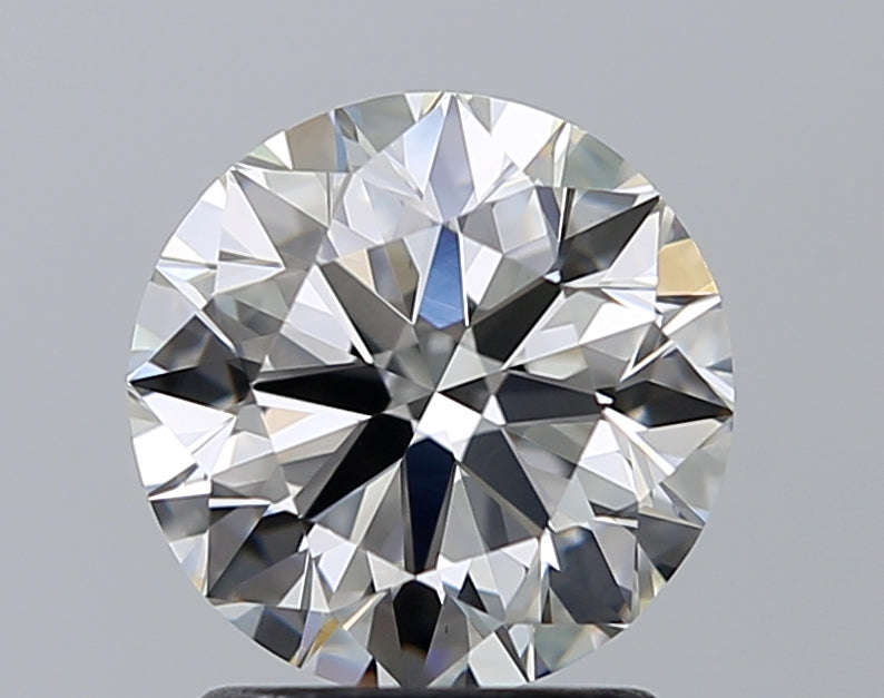 1.73 Carat Round Natural Diamond with  Cut Diamond in 14KT  view 1
