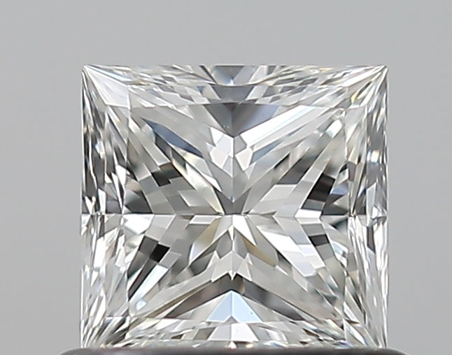 0.6 Carat Princess Natural Diamond with  Cut Diamond in 14KT  view 1
