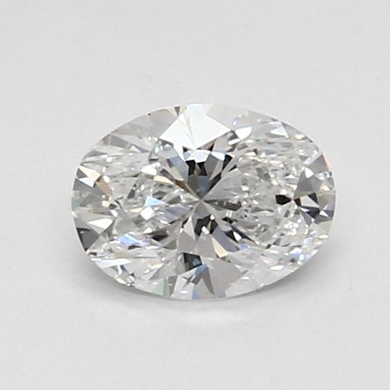 0.7 Carat Oval Lab Diamond with  Cut Diamond in 14KT  view 1
