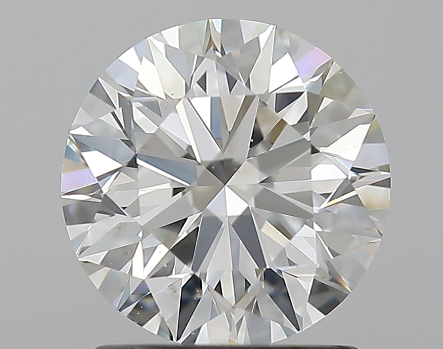 1.54 Carat Round Natural Diamond with  Cut Diamond in 14KT  view 1
