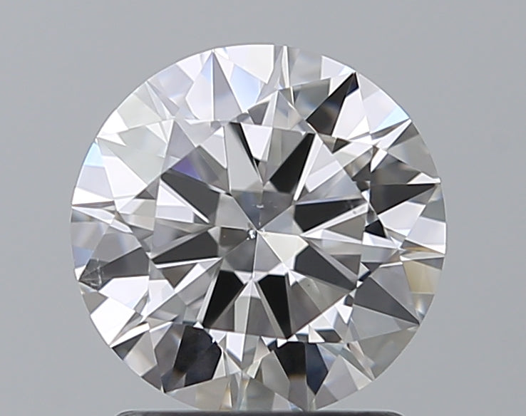 1.4 Carat Round Natural Diamond with  Cut Diamond in 14KT  view 1
